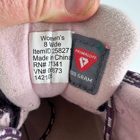 L.L. Bean Tek 2.5 Sneaker Women's 8 Purple Lace Up Hiking Ankle Shoes 258271 - Picture 10 of 10